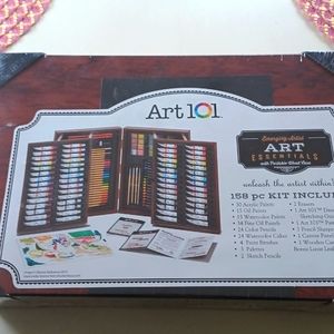 Art 101 Emerging Artist Essentials with portable wood case
